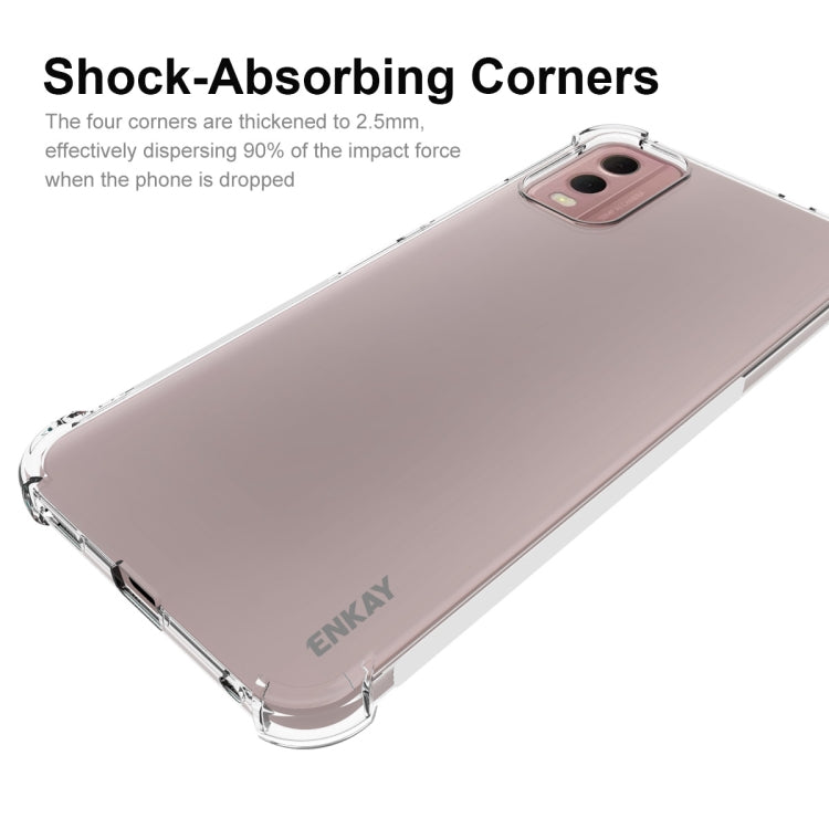For Nokia C32 4G ENKAY Clear TPU Shockproof Anti-slip Phone Case - free shipping - PMC TechLife - Order now!