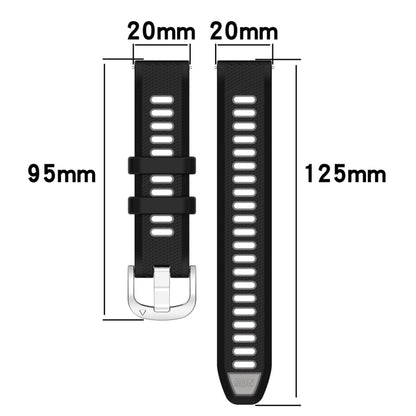 For Amazfit GTS 3 22mm Cross Texture Two Color Silicone Steel Buckle Watch Band(Red+Black) - Smart Wear by PMC Jewellery | Online Shopping South Africa | PMC Jewellery
