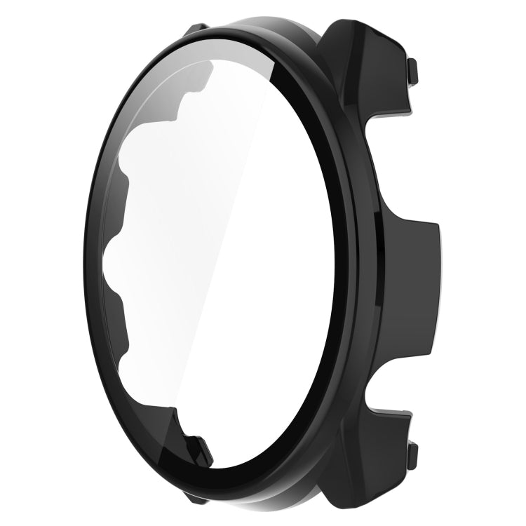 For Garmin Forerunner 965 PC + Toughened Film Integrated Watch Protective Case(Black) - Smart Wear by PMC Jewellery | Online Shopping South Africa | PMC Jewellery