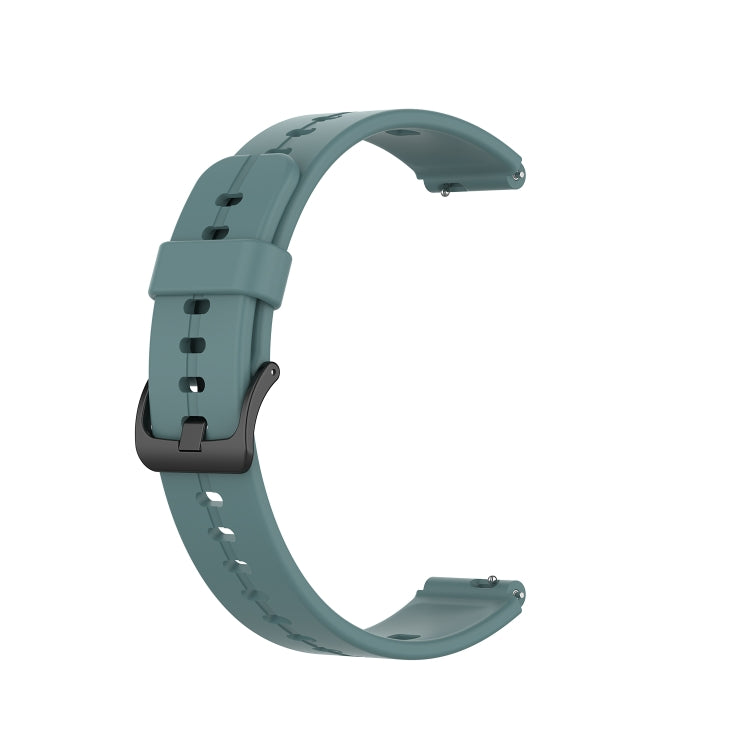 For Huawei Band 7 Solid Color Silicone Watch Band(Rock Cyan) - Smart Wear by PMC TechLife | Online Shopping South Africa | PMC TechLife