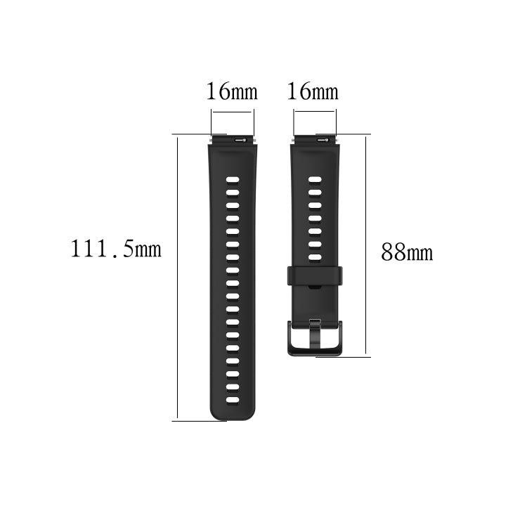 For Huawei Band 7 Solid Color Silicone Watch Band(Rock Cyan) - Smart Wear by PMC TechLife | Online Shopping South Africa | PMC TechLife