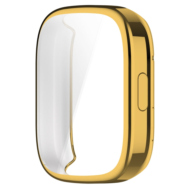 For Redmi Watch 3 Lite TPU Fully Enclosed Watch Protective Case(Gold) - Smart Wear by PMC Jewellery | Online Shopping South Africa | PMC Jewellery