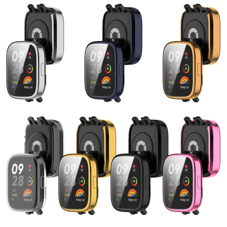 For Redmi Watch 3 Lite TPU Fully Enclosed Watch Protective Case(Black) - Smart Wear by PMC TechLife | Online Shopping South Africa | PMC TechLife