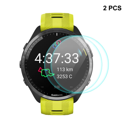2pcs For Garmin Forerunner 965 ENKAY 0.2mm 9H Tempered Glass Screen Protector Watch Film - Smart Wear by ENKAY | Online Shopping South Africa | PMC Jewellery