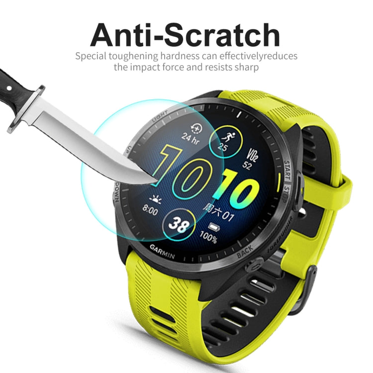 5pcs For Garmin Forerunner 965 ENKAY 0.2mm 9H Tempered Glass Screen Protector Watch Film - Smart Wear by ENKAY | Online Shopping South Africa | PMC Jewellery