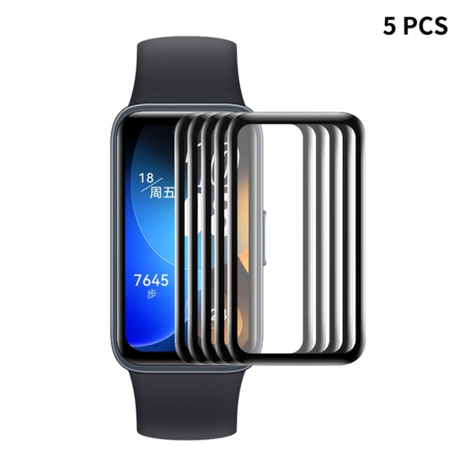 5pcs For Huawei Band 8 ENKAY Hat-Prince 3D Full Coverage Soft PC Edge + PMMA HD Screen Protector Film - Smart Wear by ENKAY | Online Shopping South Africa | PMC Jewellery