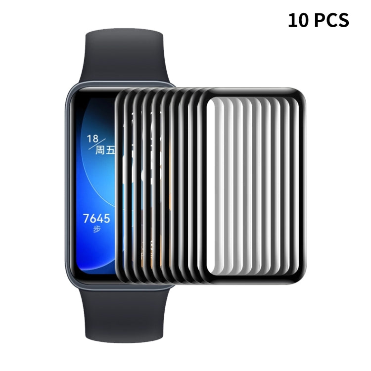 10pcs For Huawei Band 8 ENKAY Hat-Prince 3D Full Coverage Soft PC Edge + PMMA HD Screen Protector Film - Smart Wear by ENKAY | Online Shopping South Africa | PMC Jewellery
