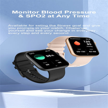 P59 2.01 inch Color Screen Smart Watch,Support Heart Rate Monitoring / Blood Pressure Monitoring / Blood Oxygen Monitoring(Black) - Smart Watches by PMC Jewellery | Online Shopping South Africa | PMC Jewellery