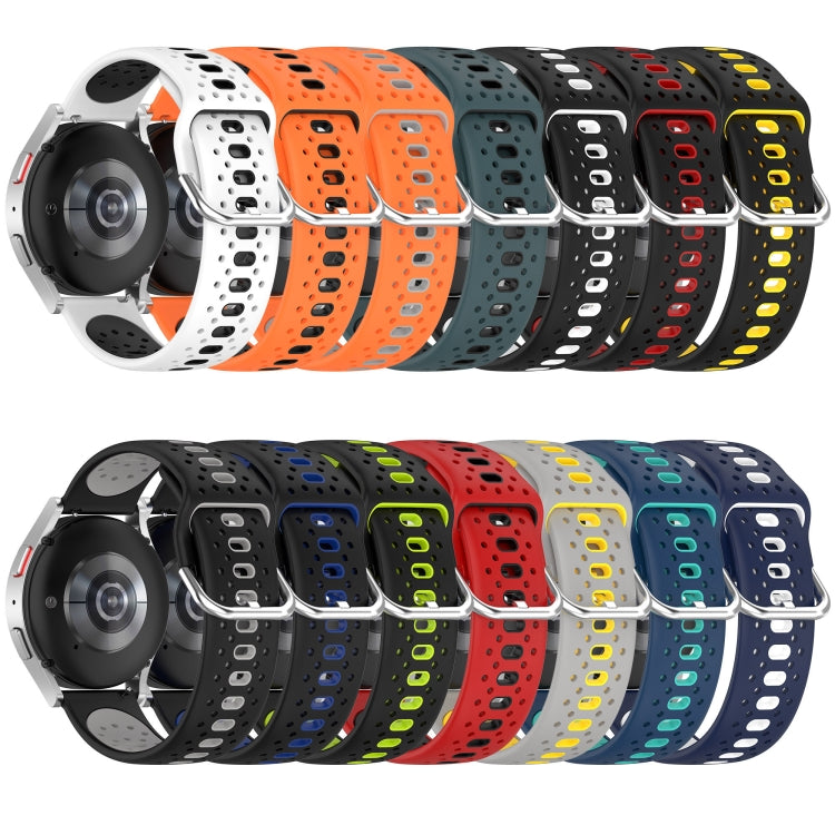 For GarminMove Trend 20mm Breathable Two-Color Silicone Watch Band(Black+Red) -  by PMC TechLife | Online Shopping South Africa | PMC TechLife