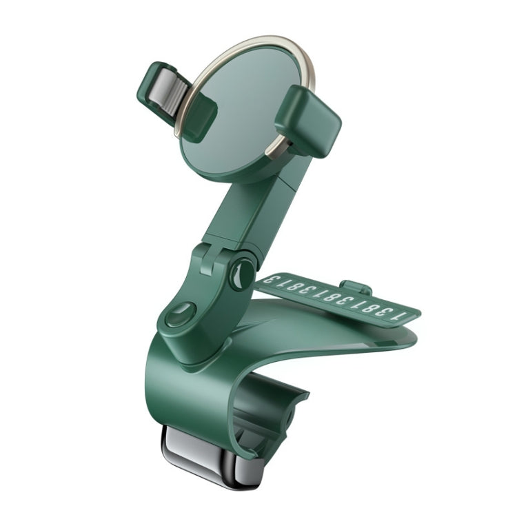 088 With Parking Phone Sign 360 Degrees Rotation Car Dashboard Mount Cell Phone Holder(Green) - Car Holders by PMC TechLife | Online Shopping South Africa | PMC TechLife
