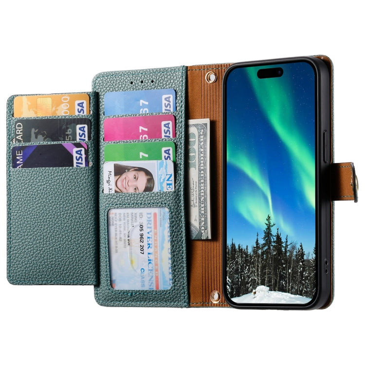 For iPhone 14 Love Zipper Lanyard Leather Phone Case(Green) - free shipping - PMC TechLife - Order now!