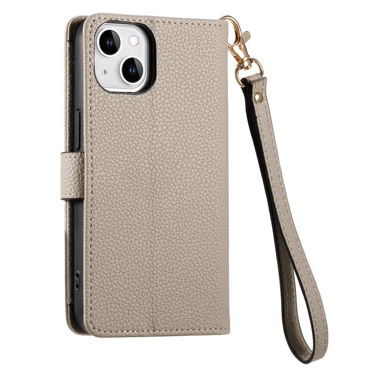 For iPhone 12 mini Love Zipper Lanyard Leather Phone Case(Gray) - free shipping - PMC TechLife - Order now!