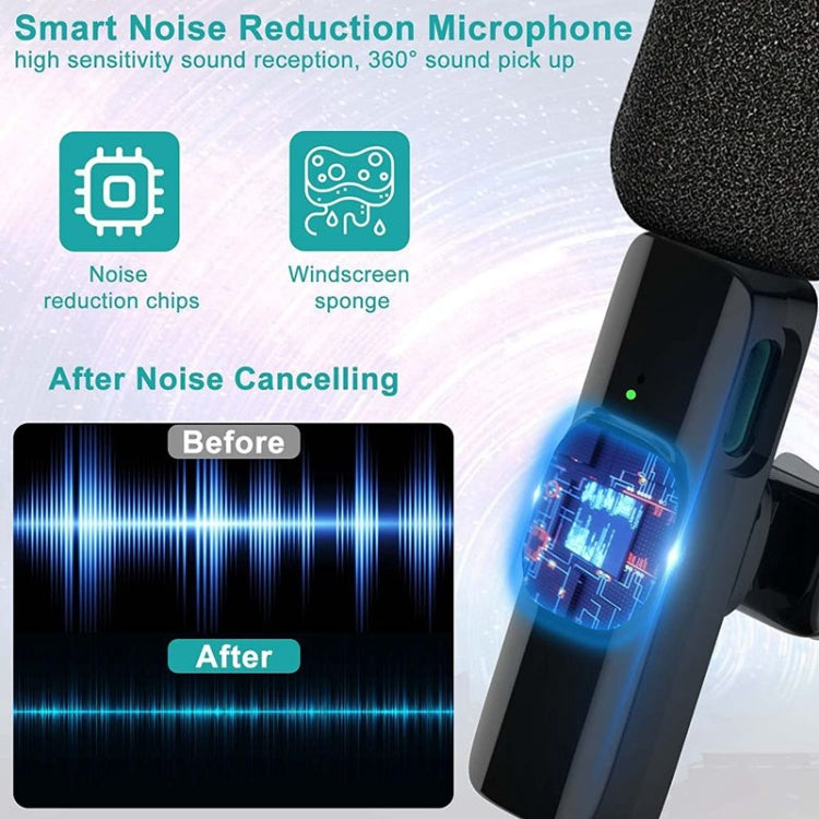 One by Two Lavalier Wireless Noise Reduction Microphone for Phone /  Camera / Laptop / MacBook with 3.5mm Receiver - free shipping - PMC TechLife - Order now!