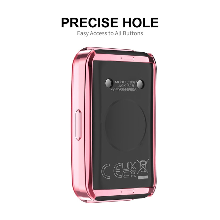 For Huawei Band 8 ENKAY Hat-Prince Full Coverage Electroplated Soft TPU Watch Case with Screen Protection(Pink) - Watch Cases by ENKAY | Online Shopping South Africa | PMC Jewellery