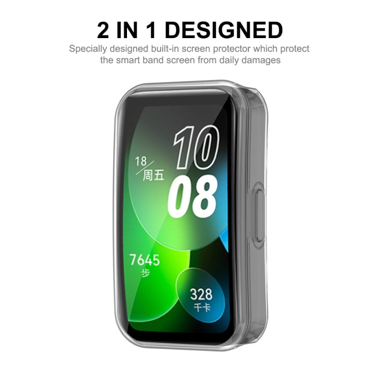 For Huawei Band 8 ENKAY Hat-Prince Full Coverage Transparent Soft TPU Watch Case with Screen Protection - Watch Cases by ENKAY | Online Shopping South Africa | PMC Jewellery