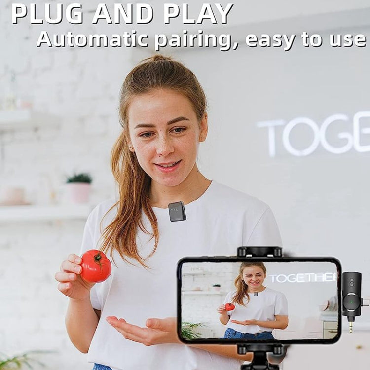 One by Two 3 in 1 Mini Wireless Lavalier Microphone for iPhone / iPad / Android / PC Camera - free shipping - PMC TechLife - Order now!