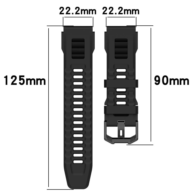 For Amazfit T-Rex Ultra Silicone Sports Watch Band(Dark Green) - Watch Bands by PMC Jewellery | Online Shopping South Africa | PMC Jewellery