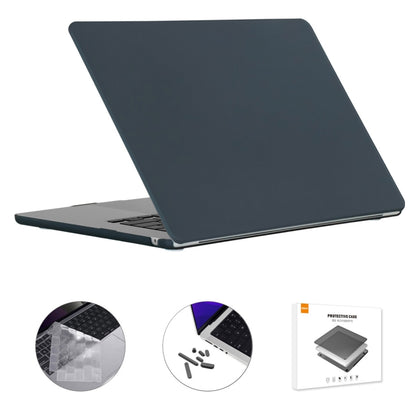 For MacBook Air 15.3 A2941 ENKAY US Version 3 in 1 Matte Protective Case with TPU Keyboard Film & Anti-dust Plugs(Black) - MacBook Air Cases by ENKAY | Online Shopping South Africa | PMC Jewellery | Buy Now Pay Later Mobicred