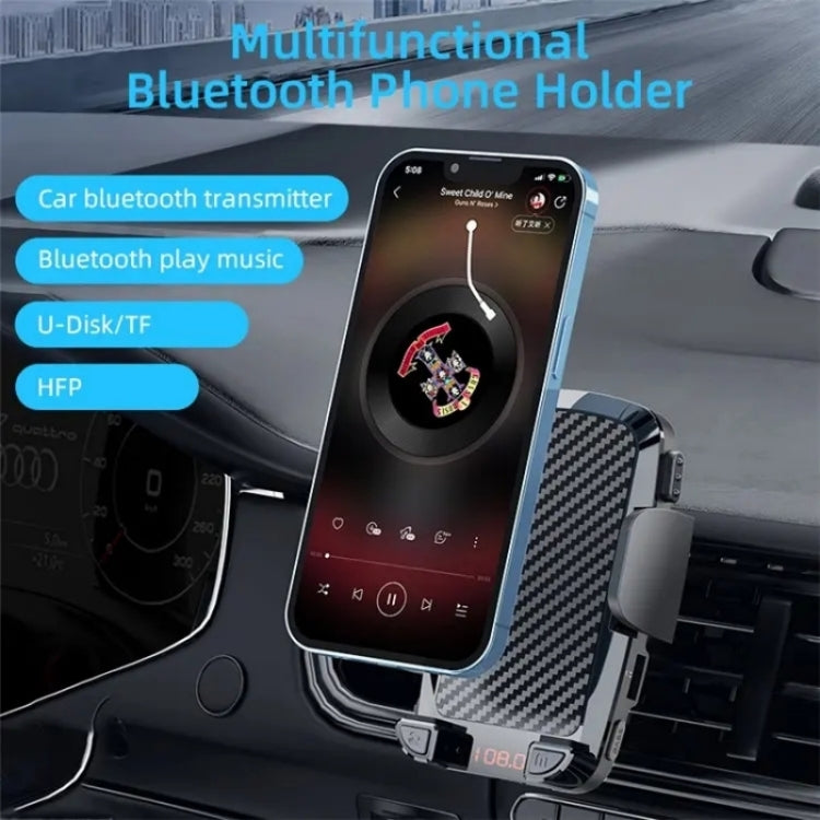 CS14 Car Interior Air Vent Mount Phone Stand MP3 Player FM Bluetooth Transmitter - Car Holders by PMC Jewellery | Online Shopping South Africa | PMC Jewellery