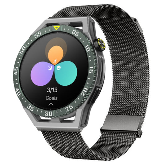 For Huawei Watch GT3 SE Milan Double Magnetic Steel Mesh Watch Band(Gray) - Watch Bands by PMC Jewellery | Online Shopping South Africa | PMC Jewellery