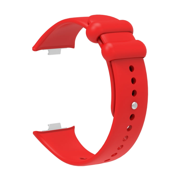 For Xiaomi Mi Band 8 Pro Solid Color Reverse Buckle Silicone Watch Band(Red) - Watch Bands by PMC TechLife | Online Shopping South Africa | PMC TechLife