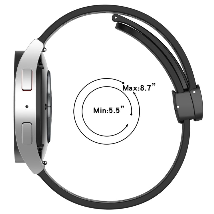For Samsung Galaxy Watch3 45mm 22mm Folding Magnetic Clasp Silicone Watch Band(Space Ash) - free shipping - PMC TechLife - Order now!