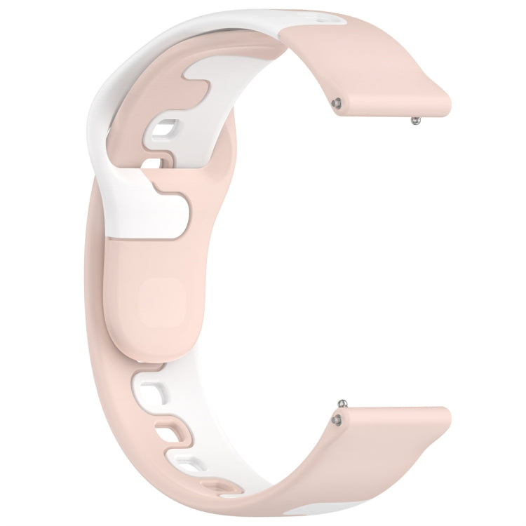 For Samsung Gear S3 Classic / Frontier 22mm Double Color Silicone Watch Band(Pink+White) - Watch Bands by PMC TechLife | Online Shopping South Africa | PMC TechLife