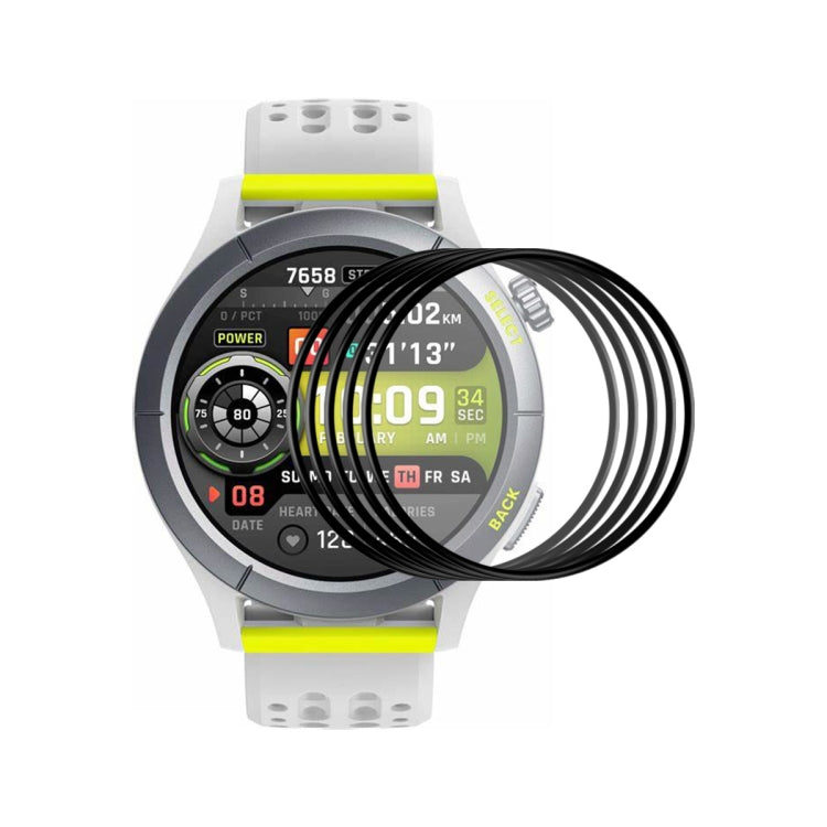 For Amazfit Cheetah / Cheetah Pro 5pcs ENKAY 3D Full Coverage Soft PC Edge PMMA HD Screen Film - Screen Protector by ENKAY | Online Shopping South Africa | PMC TechLife