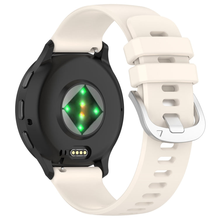 Compatible with Garmin Venu 3S Liquid Glossy Silver Buckle Silicone Watch Band(Stralight) - Watch Bands by PMC TechLife | Online Shopping South Africa | PMC TechLife | Buy Now Pay Later Mobicred