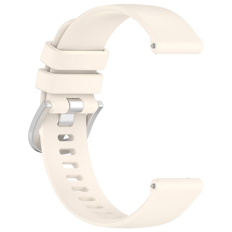 Compatible with Garmin Venu 3S Liquid Glossy Silver Buckle Silicone Watch Band(Stralight) - Watch Bands by PMC TechLife | Online Shopping South Africa | PMC TechLife | Buy Now Pay Later Mobicred