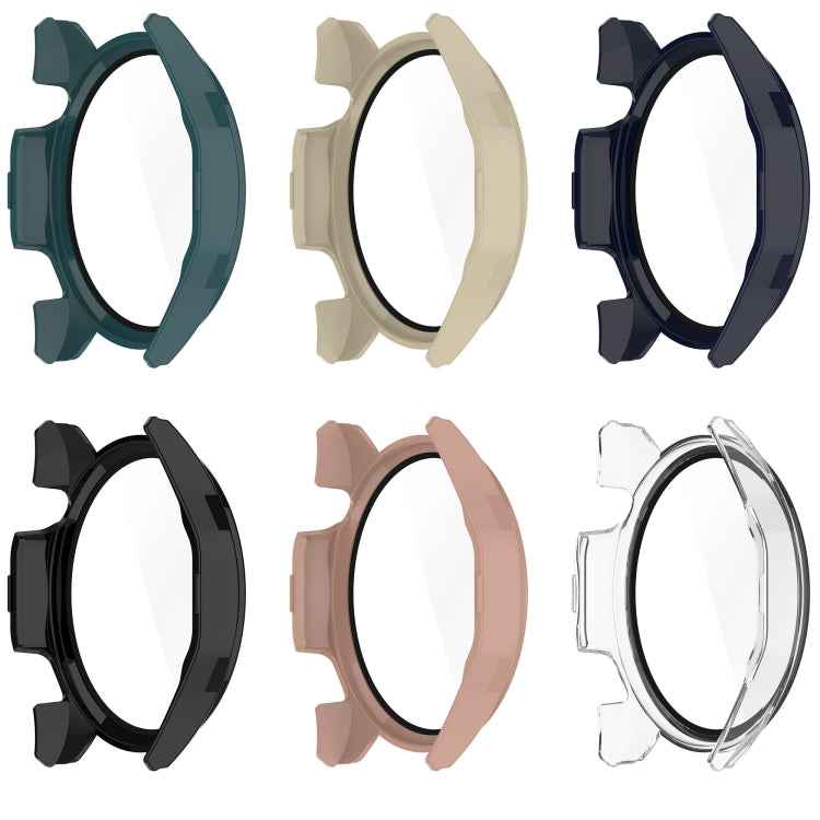 For Huawei Watch GT4 46mm PC+Tempered Glass Integrated Smart Watch Case(Ivory White) - Watch Cases by PMC TechLife | Online Shopping South Africa | PMC TechLife