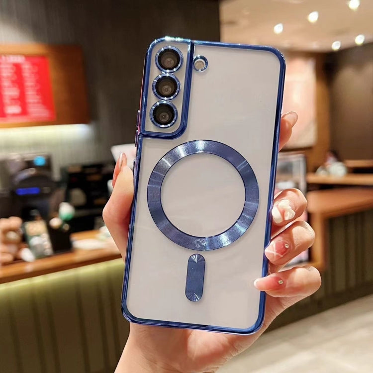 For Samsung Galaxy S23 5G MagSafe Electroplating TPU Phone Case(Blue) - Galaxy S23 5G Cases by PMC TechLife | Online Shopping South Africa | PMC TechLife