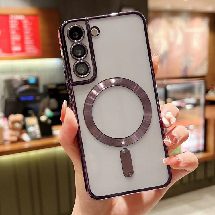 For Samsung Galaxy S20 FE 5G MagSafe Electroplating TPU Phone Case(Purple) - Galaxy S20 FE Cases by PMC TechLife | Online Shopping South Africa | PMC TechLife