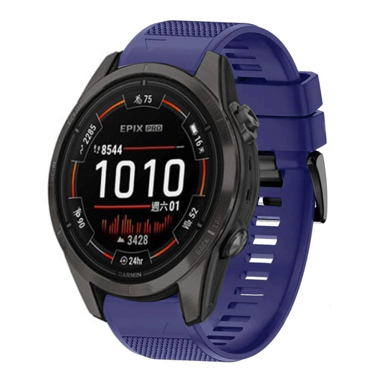 Compatible with Garmin Epix Pro 47mm 22mm Quick Release Silicone Watch Band(Midnight Blue) - free shipping - PMC TechLife - Order now!