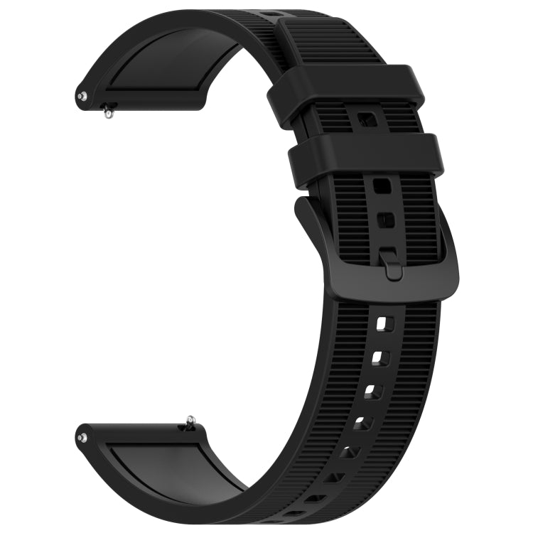For Huawei Watch 3 22mm Textured Silicone Solid Color Watch Band(Black) - Watch Bands by PMC TechLife | Online Shopping South Africa | PMC TechLife