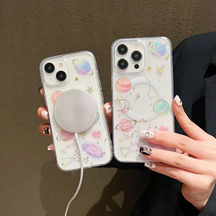 For iPhone 13 Pro Cosmic Star MagSafe TPU Phone Case(Transparent) - free shipping - PMC TechLife - Order now!