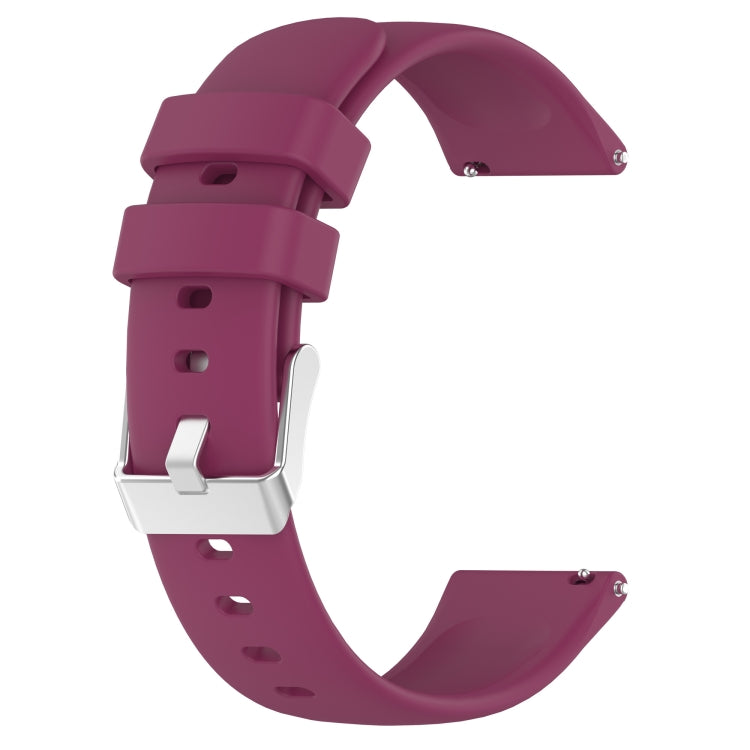 For Samsung Galaxy watch 5 Pro Golf Edition 20mm Smooth Solid Color Silicone Watch Band(Burgundy) - free shipping - PMC TechLife - Order now!