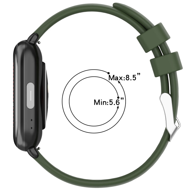 For Samsung Galaxy Watch 5 Pro  45mm 20mm Smooth Solid Color Silicone Watch Band(Army Green) - free shipping - PMC TechLife - Order now!