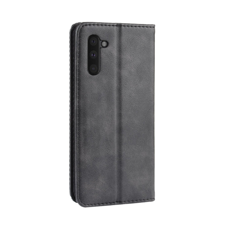 Magnetic Buckle Retro Crazy Horse Texture Horizontal Flip Leather Case for Galaxy Note 10 , with Holder & Card Slots & Photo Frame(Black) - Galaxy Phone Cases by PMC Jewellery | Online Shopping South Africa | PMC Jewellery