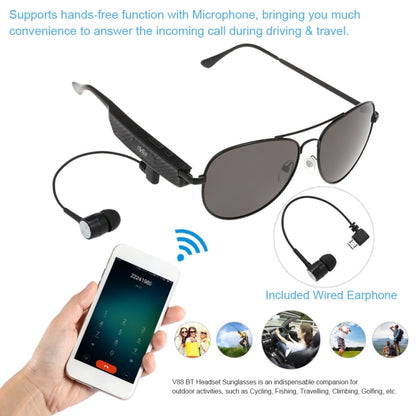 Y88 Wireless Earphone Bluetooth Headset Sunglasses Music Headphones Smart Glasses Earbud Hands-free with Mic - Bluetooth Earphone by PMC Jewellery | Online Shopping South Africa | PMC Jewellery