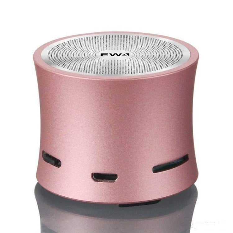 EWA A104 Bluetooth Speaker MP3 Player Portable Speaker Metallic USB Input MP3 Player Stereo Multimedia Speaker(Rose Gold) - Mini Speaker by EWA | Online Shopping South Africa | PMC Jewellery