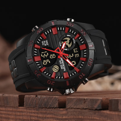 SANDA 791 Watch Genuine Fashion Sports Multifunction Electronic Watch Popular Men luminous Wrist Watch(Red) - Sport Watches by SANDA | Online Shopping South Africa | PMC Jewellery | Buy Now Pay Later Mobicred