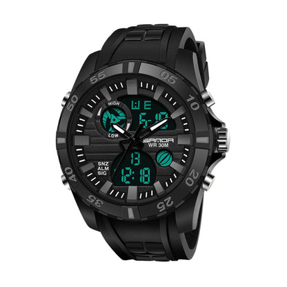 SANDA 791 Watch Genuine Fashion Sports Multifunction Electronic Watch Popular Men luminous Wrist Watch(Black) - Sport Watches by SANDA | Online Shopping South Africa | PMC Jewellery | Buy Now Pay Later Mobicred