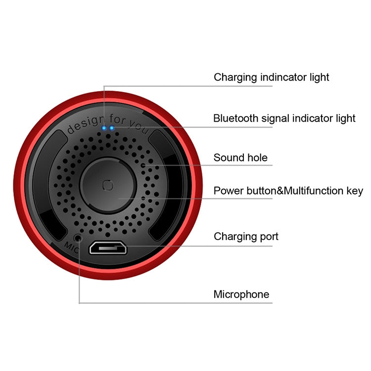 M9 Bluetooth5.0 Subwoofer Portable Speaker Aluminium Alloy Body Music Player(White) - Mini Speaker by PMC TechLife | Online Shopping South Africa | PMC TechLife