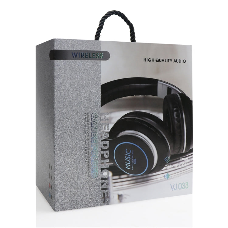 VJ033 Multi-function Upgrade Bluetooth 5.0 Headset Stereo Wireless LED Microphone FM Radio Headset(Gray) - Headset & Headphone by PMC TechLife | Online Shopping South Africa | PMC TechLife