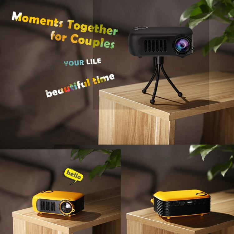 A2000 Portable Projector 800 Lumen LCD Home Theater Video Projector, Support 1080P, US Plug (White) - LED Projector by PMC TechLife | Online Shopping South Africa | PMC TechLife | Buy Now Pay Later Mobicred