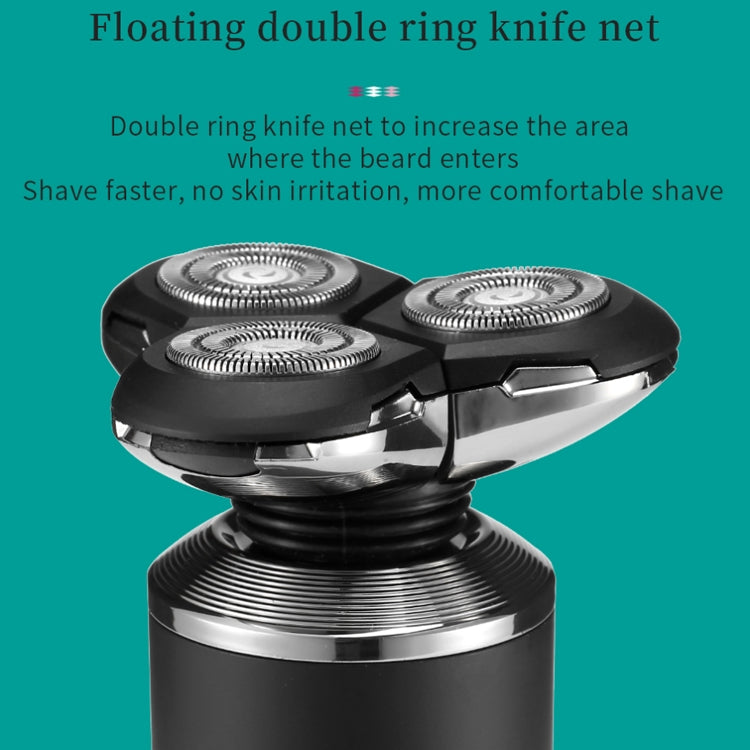 VGR V-317 5W USB Omnidirectional Three-dimensional Floating Three-network Electric Shaver - free shipping - PMC TechLife - Order now!