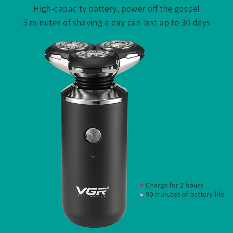 VGR V-317 5W USB Omnidirectional Three-dimensional Floating Three-network Electric Shaver - free shipping - PMC TechLife - Order now!