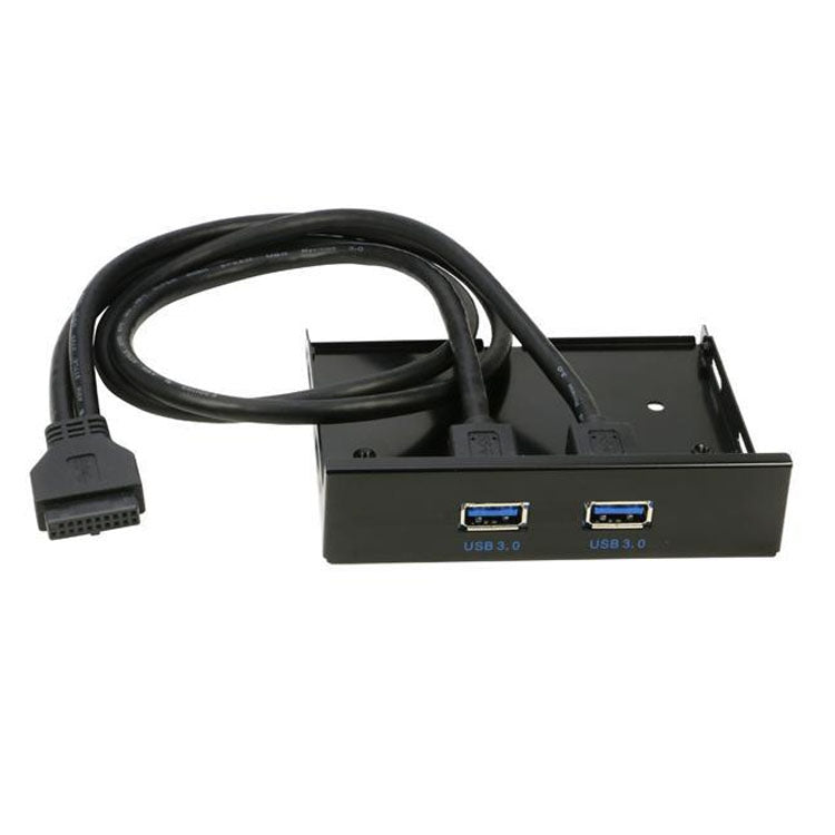 2-Port USB 3.0 3.5 inch Front Panel Data Hub for PC - free shipping - PMC TechLife - Order now!