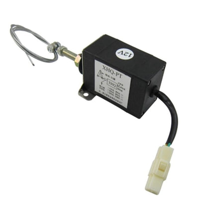 Normally Close DC 12V/24V Diesel Engine Flame Out Device Engine Stop Solenoid Valve XHQ-PT Power Off Pull Type Flameout Magnetic 12V - Gasoline Generators by PMC Jewellery | Online Shopping South Africa | PMC Jewellery